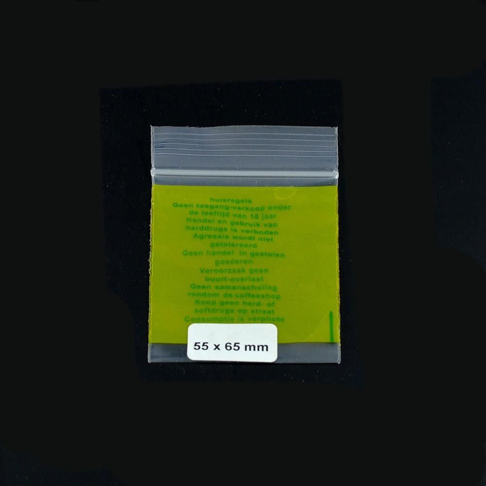 Ziplock Bag 55x65mm House Rules 0,07mm 1000 pcs - Zetla