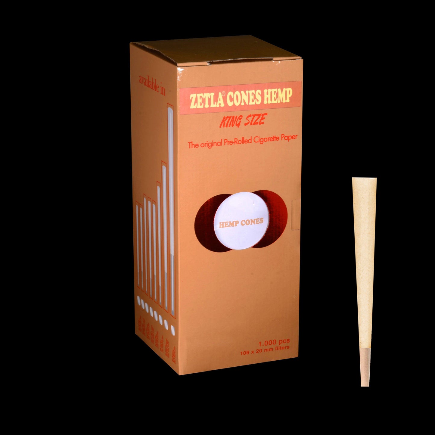 Pre Rolled Cones Zetla Hemp King Size (1000 Pcs) - Zetla