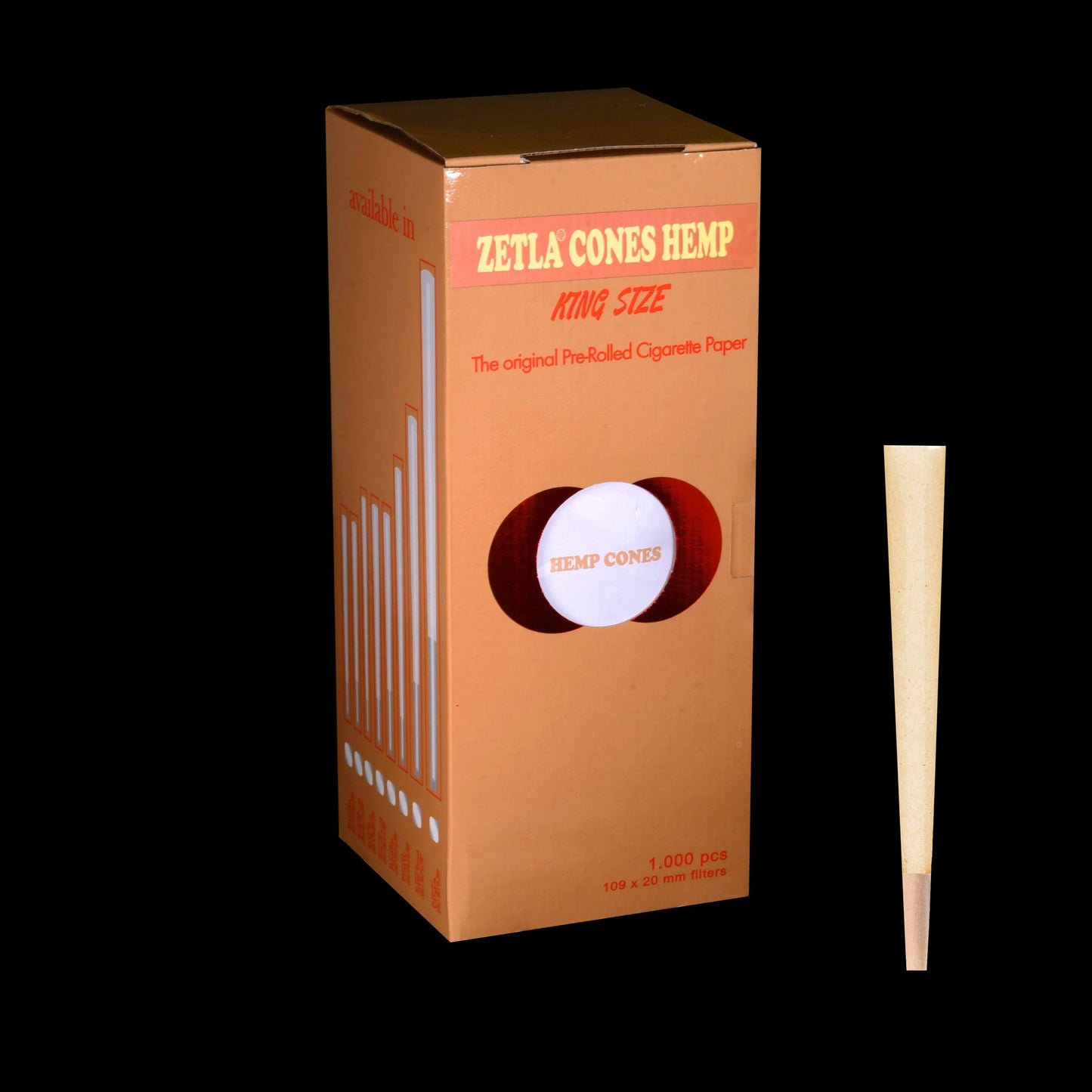 Pre Rolled Cones Zetla Hemp King Size (1000 Pcs) - Zetla
