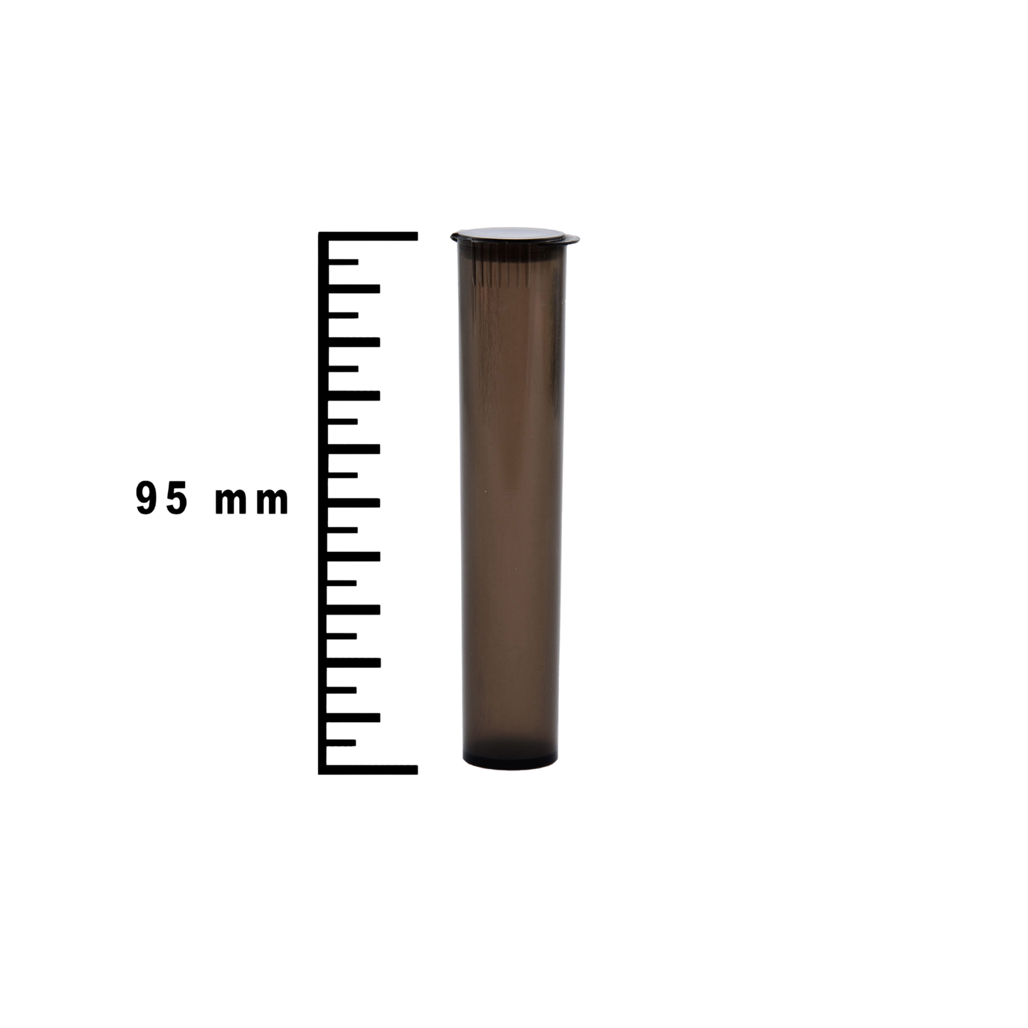 Plastic Tubes Black Child Resistent 95mm Per 100 Pcs