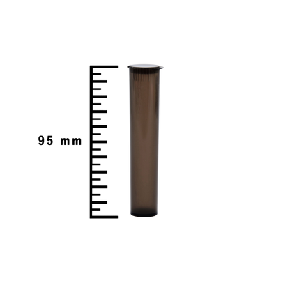 Plastic Tubes Black Child Resistent 95mm Per 100 Pcs