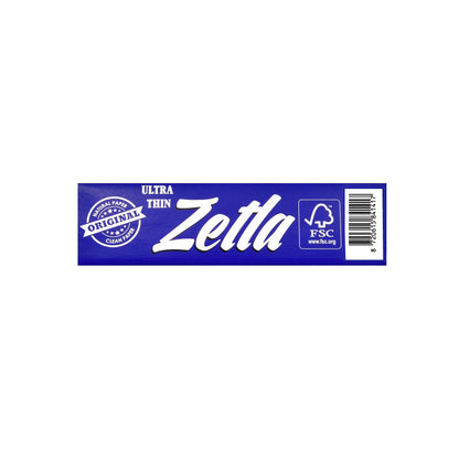 Zetla Rolling Papers Blue King Size Wide (100 Packs) + Zetla Filtertips Blue (100 Pcs) - Zetla