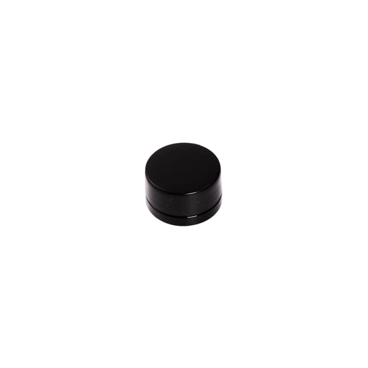5 ML Black Round Glass Jar Child Resistant Black Lid Per 50 Pcs