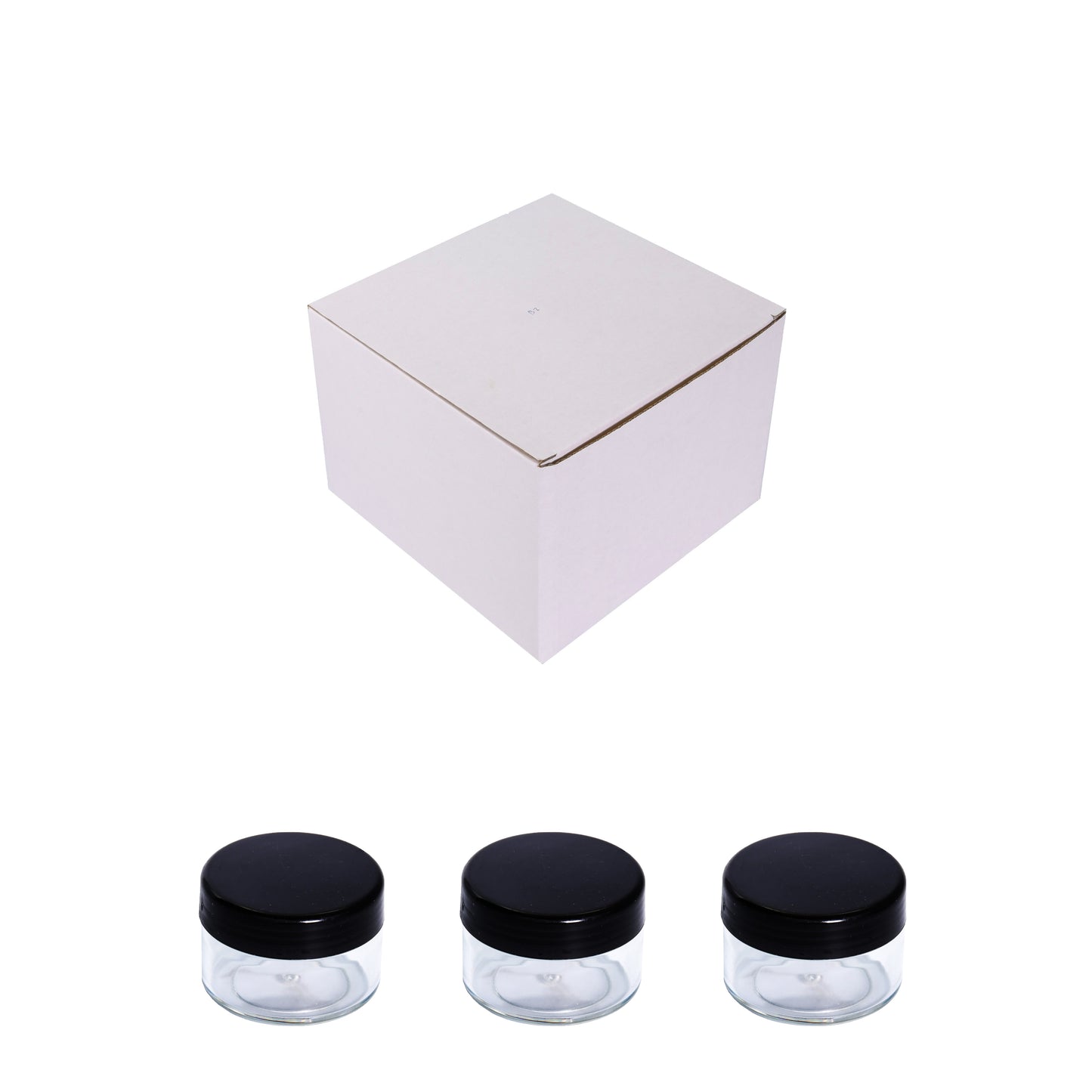 Plastic Boxes Round ( B2 ) + Lid ( 125 pcs )