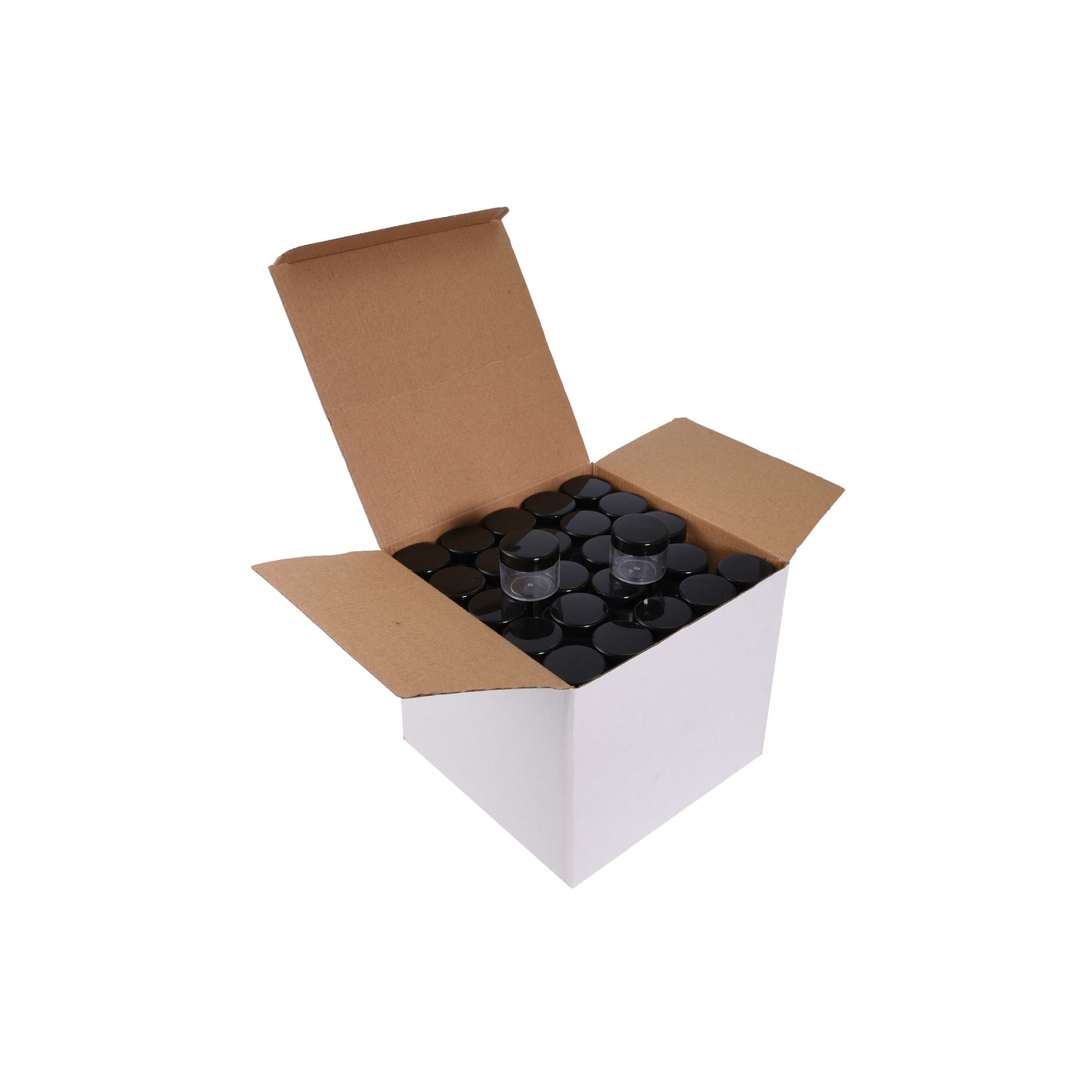 Plastic Boxes Round ( C3 ) + Lid ( 125 pcs )