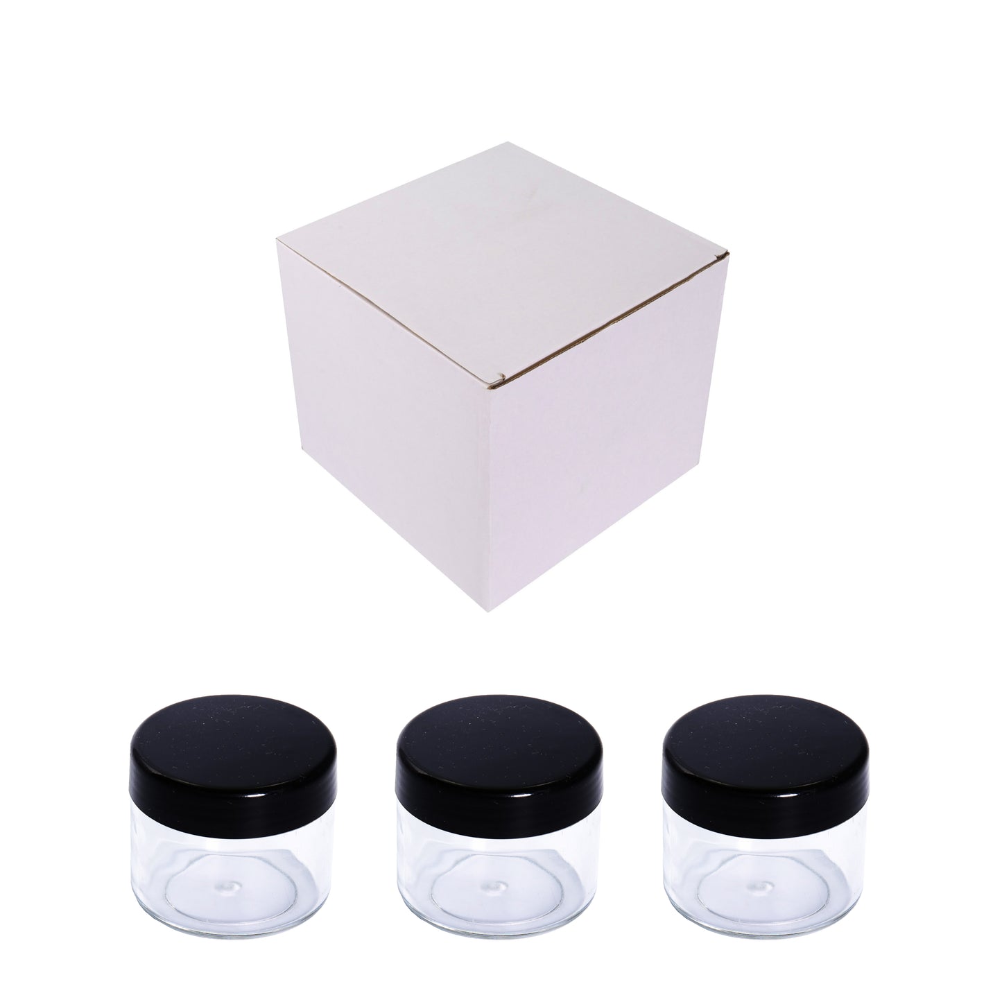 Plastic Boxes Round ( C3 ) + Lid ( 125 pcs )