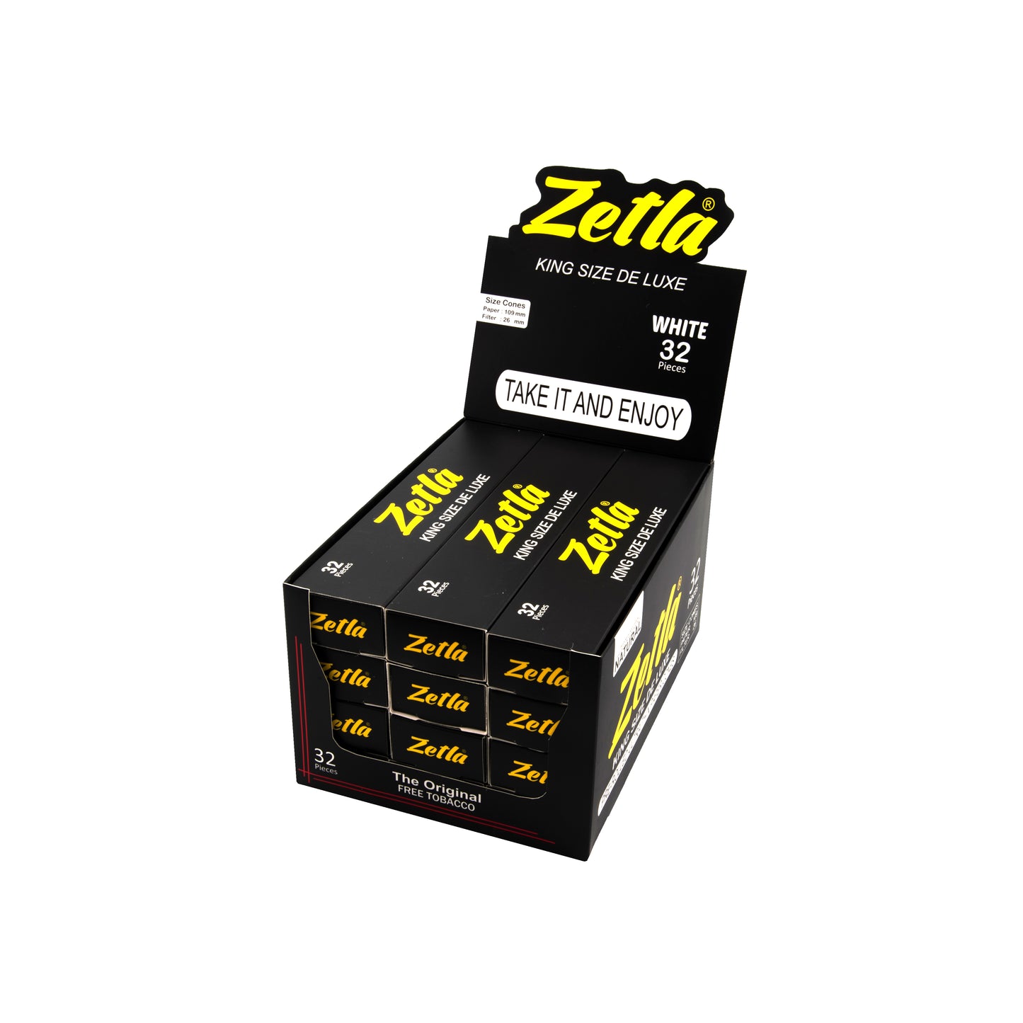 Cônes Pré Roulés Zetla King Size De Luxe 32/12 (32 Pcs / 12 boxes)