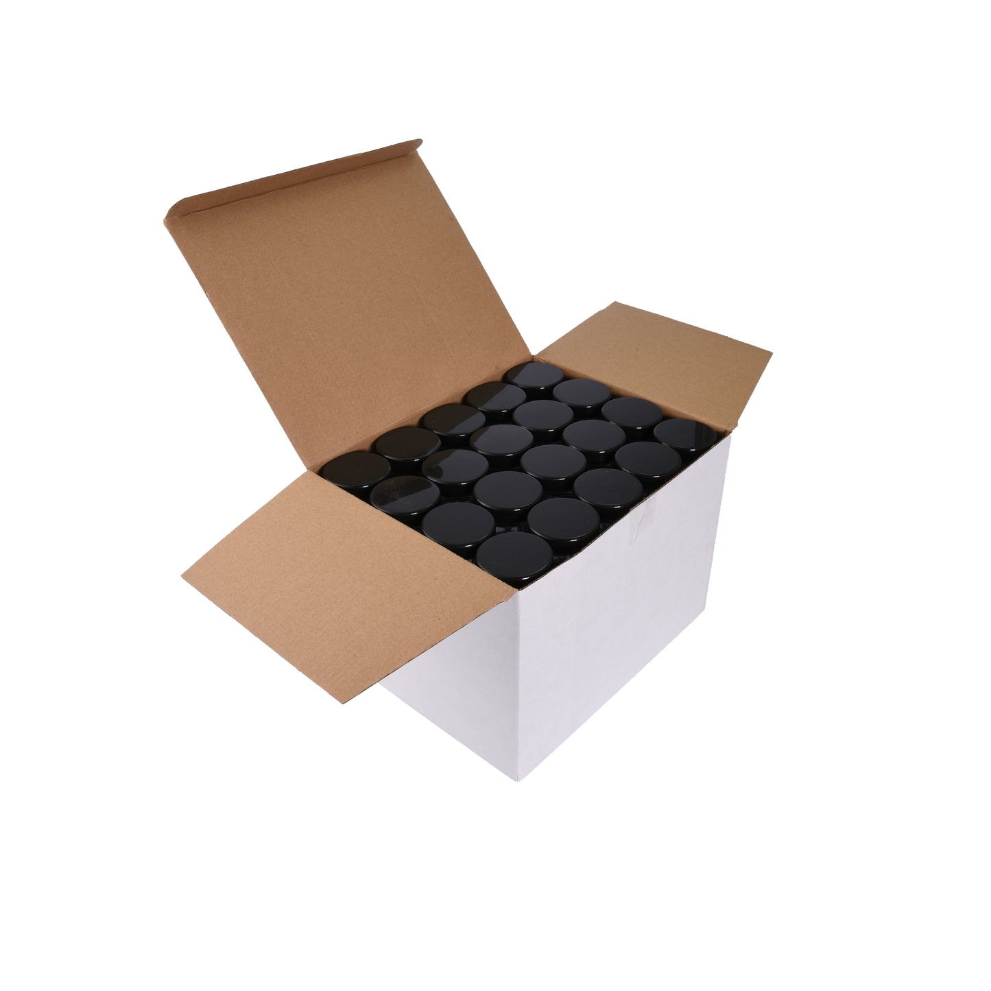 Plastic Boxes Round ( E5 ) + Lid ( 100pcs )