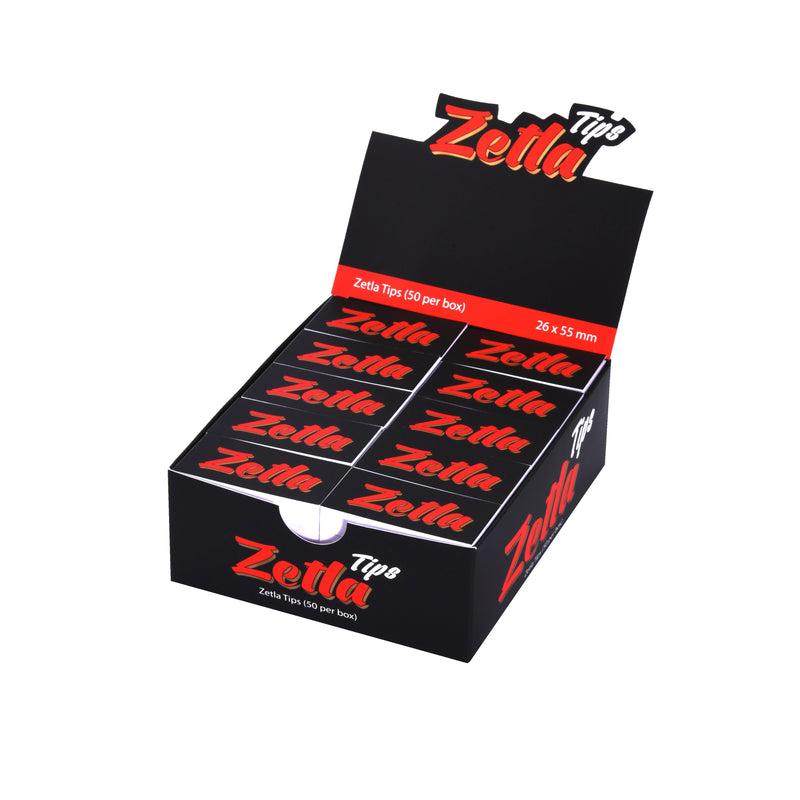 Zetla Filtertips Black  ( 26 x 55 mm  /  50 Pcs)