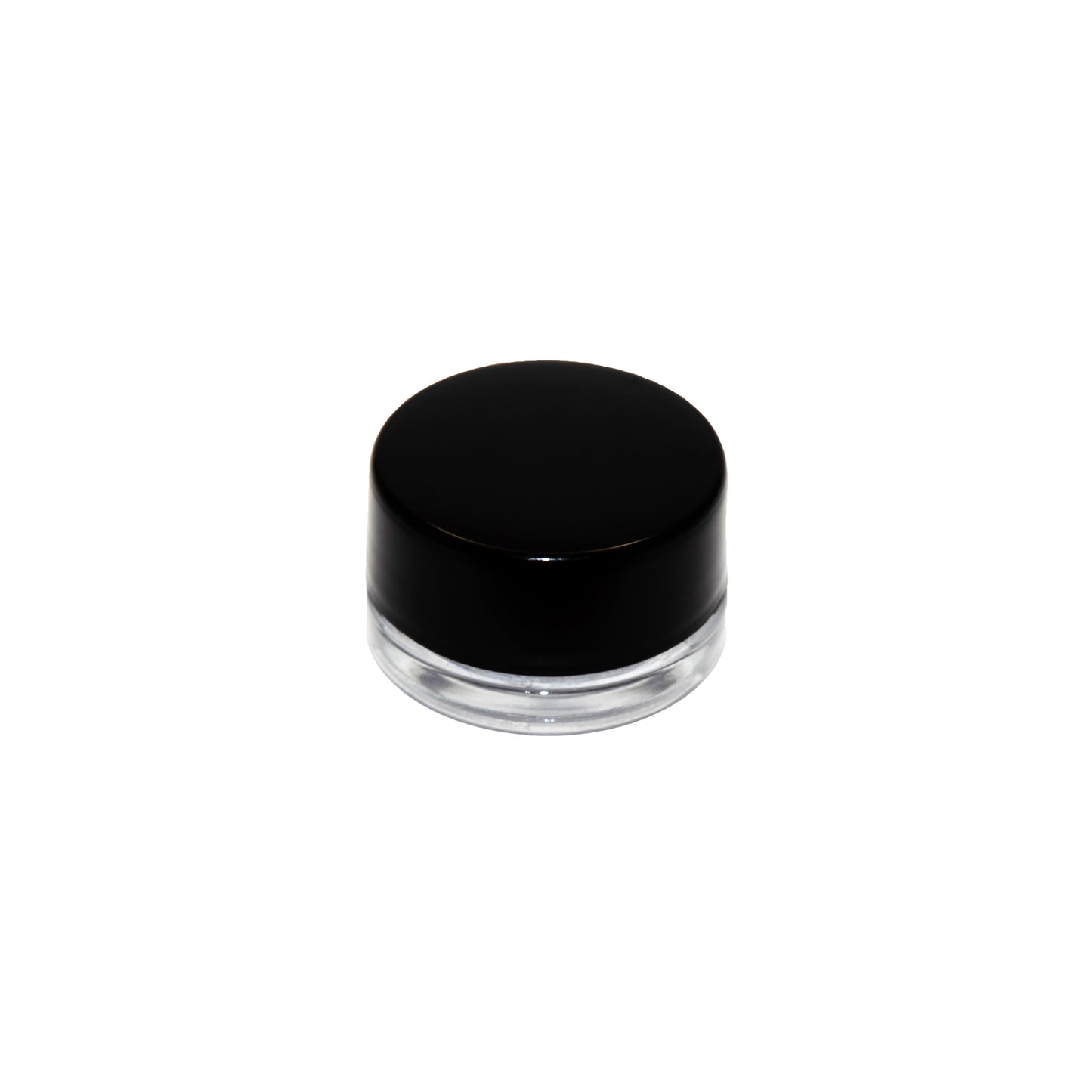 9 ML Round Glass Jar Child Resistant Black Lid Per 50 Pcs