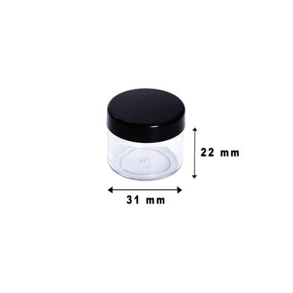 Plastic Boxes Round ( C3 ) + Lid ( 125 pcs )