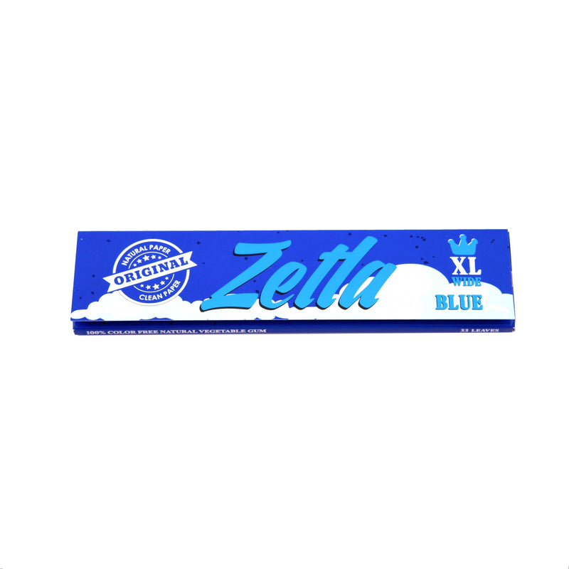 Zetla Rolling Papers Blue XL Size Wide (50 Packs) - Zetla