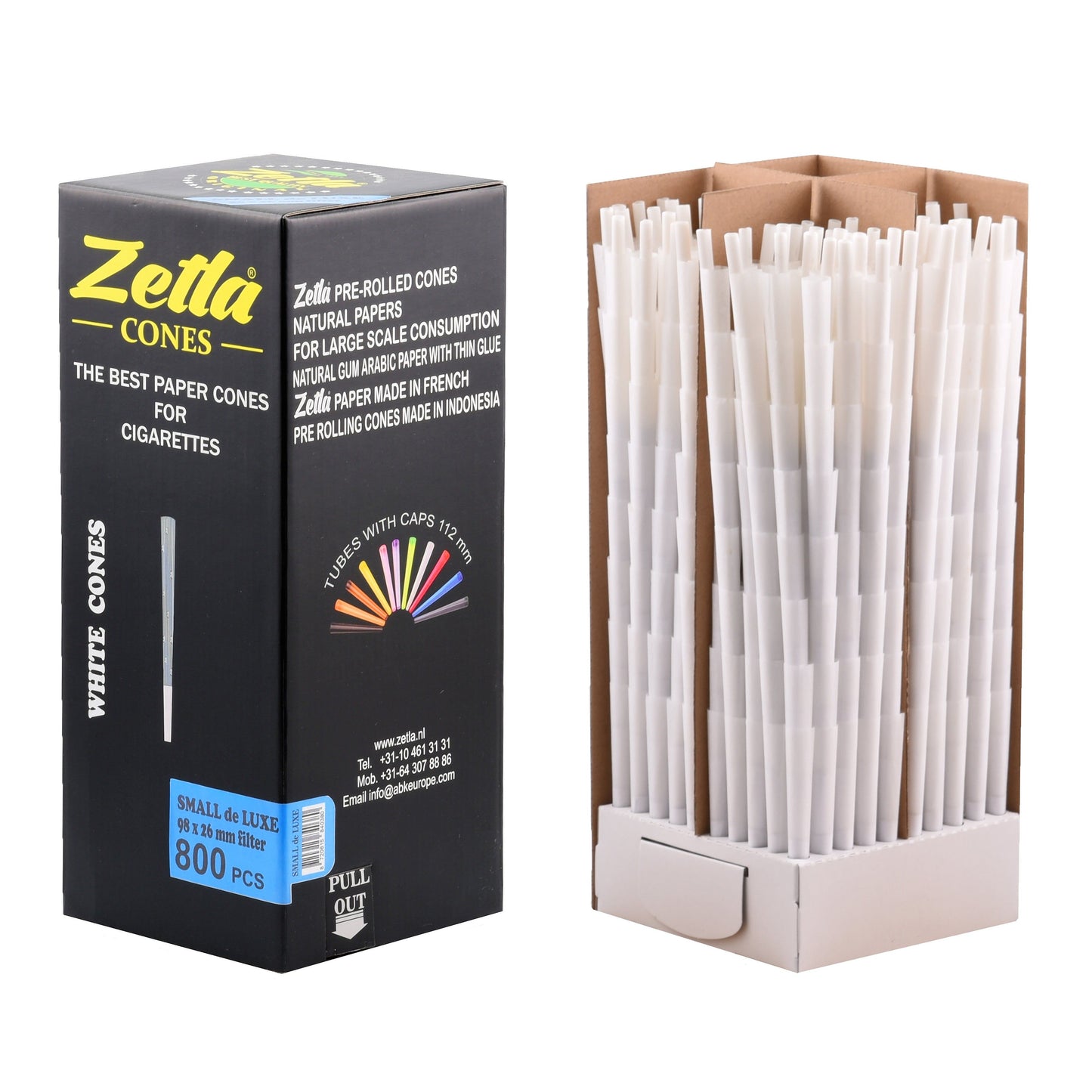 Pre Rolled Cones Zetla Small De Luxe (800 Pcs) - Zetla