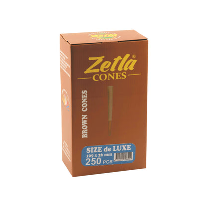 Pre Rolled Cones Zetla Brown King Size De Luxe (250 Pcs )