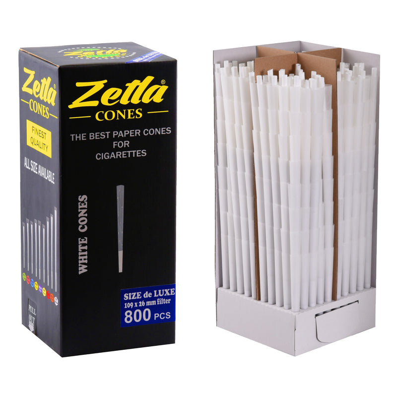Pre Rolled Cones Zetla King Size Deluxe (800 Pcs) - Zetla