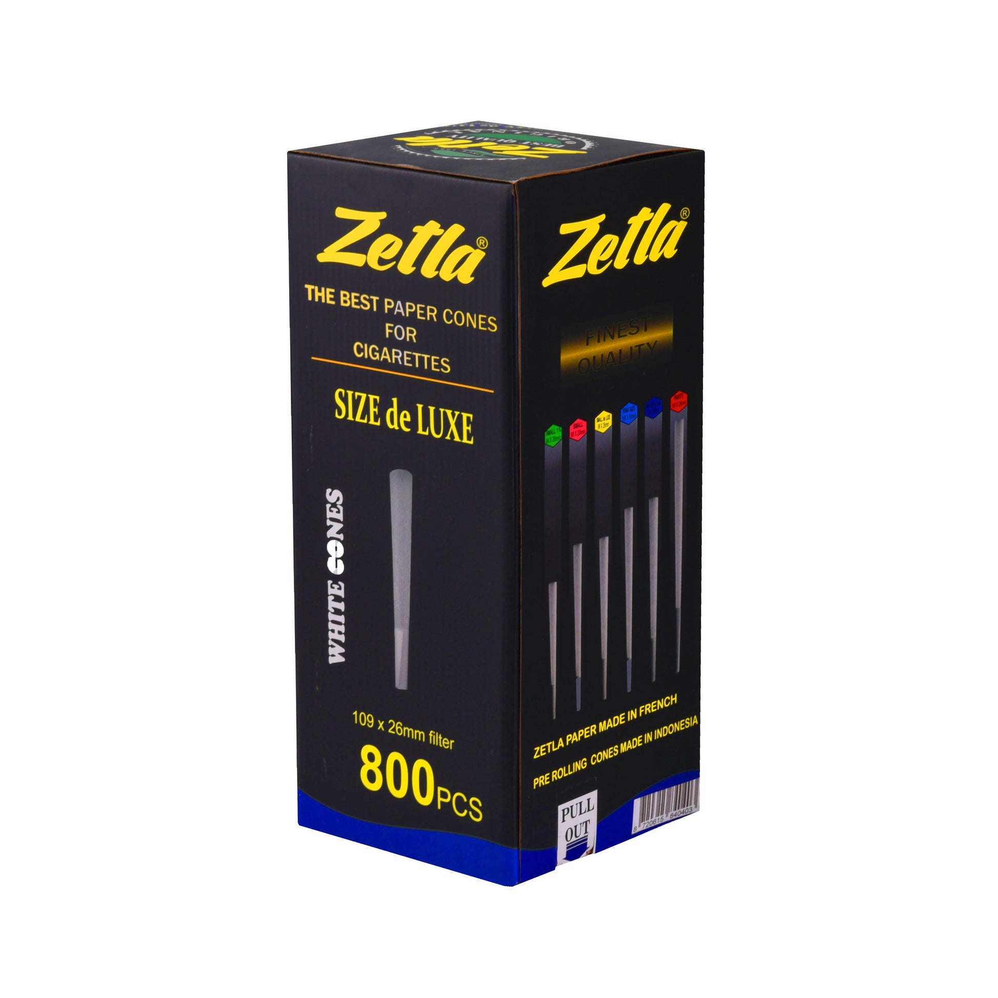Pre Rolled Cones Zetla King Size Deluxe (800 Pcs) - Zetla