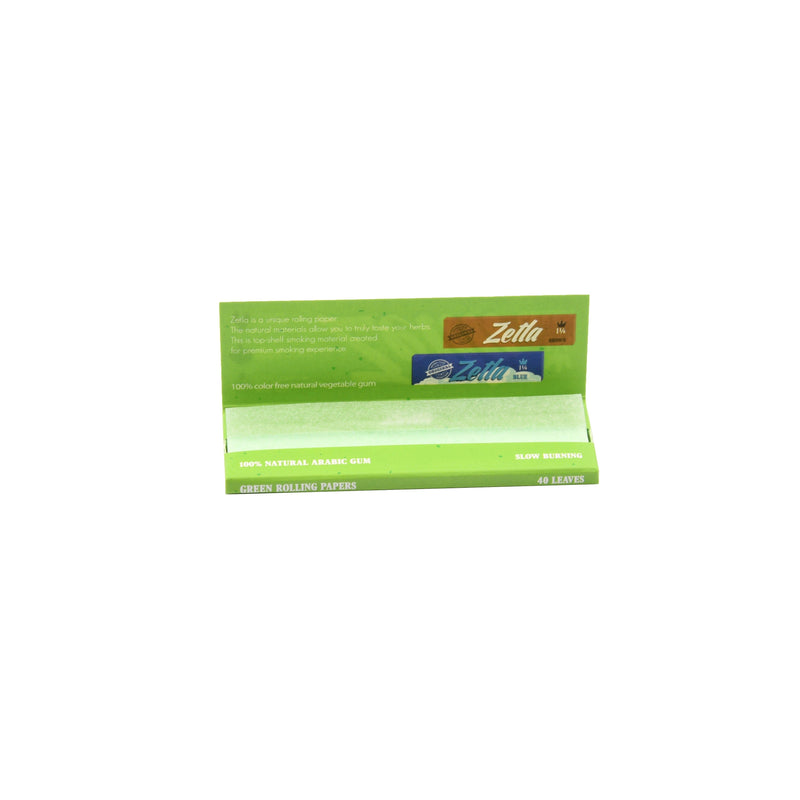 Zetla Rolling Paper Green 1¼ (50 Packs) - Zetla