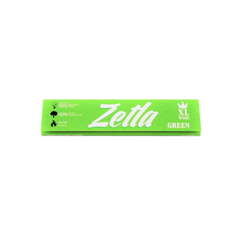 Zetla Rolling Papers Green XL Size Wide (50 Packs) - Zetla
