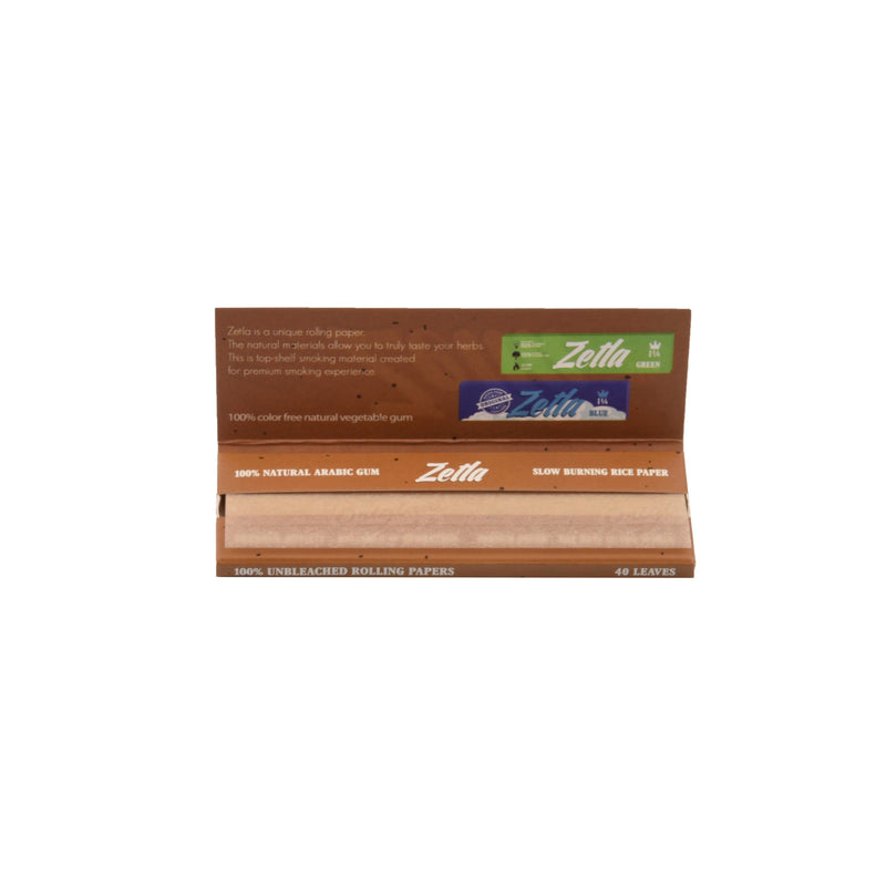 Zetla Rolling Paper Brown 1¼ (50 Packs) - Zetla