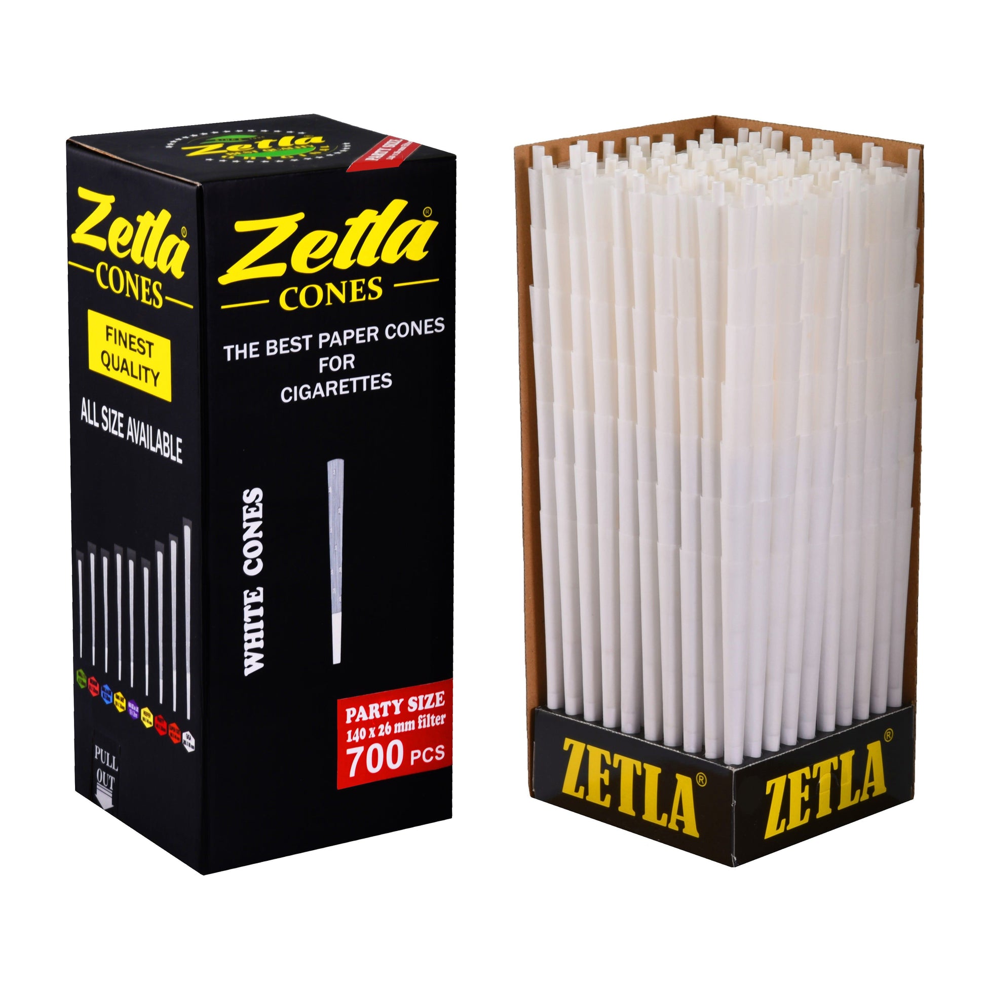 Pre Rolled Cones Zetla King Size Party (700 Pcs) - Zetla