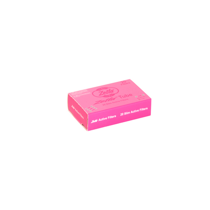 Zetla Slim Active Filters Pink – Cleaner, Cooler Smoke with a Stylish Twist (7 mm, 20 Pack)