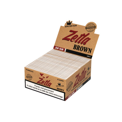 Papel De Fumar Zetla Brown Slim (50 Packs)