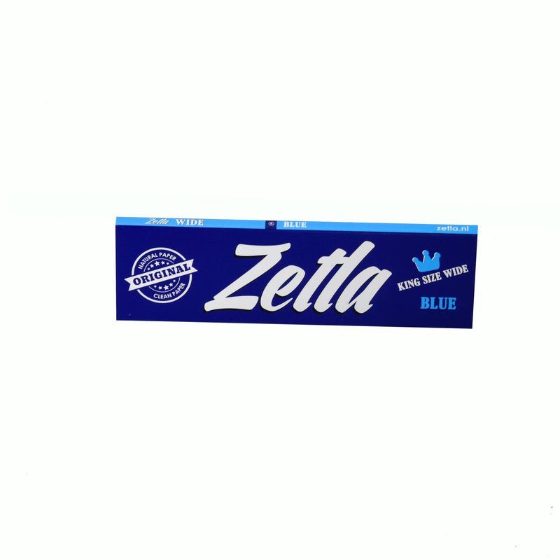 Zetla Rolling Papers Blue King Size Wide (100 Packs) - Zetla