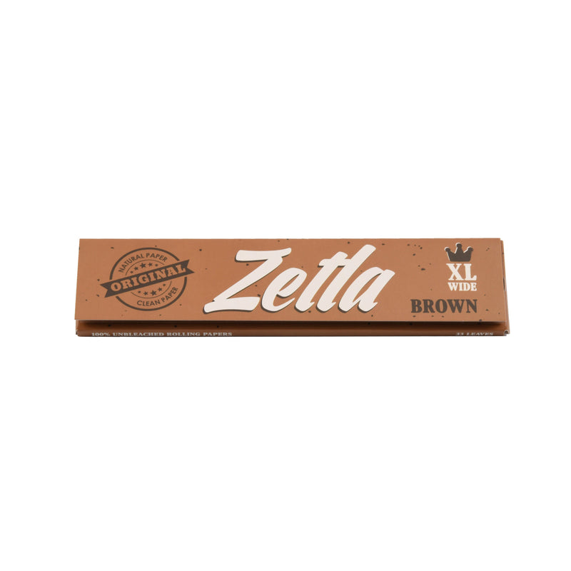 Zetla Rolling Papers Brown XL Size Wide (50 Packs) - Zetla