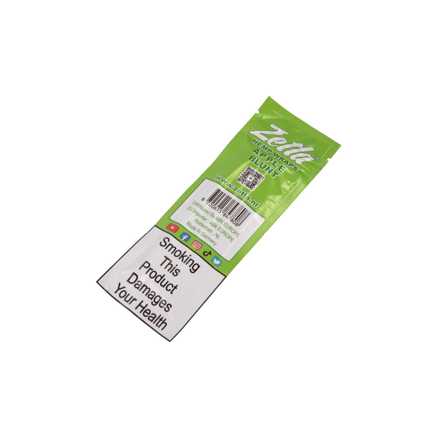 Zetla Hemp Wraps Apple ( 1 Packs / 3 Blunt ) - Zetla