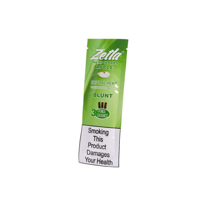 Zetla Hemp Wraps Apple ( 1 Packs / 3 Blunt ) - Zetla