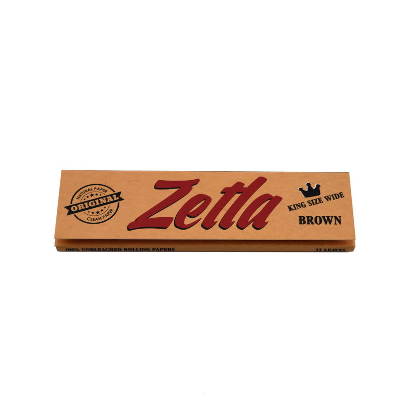 Zetla Rolling Papers Brown King Size Slim (50 Packs) - Zetla