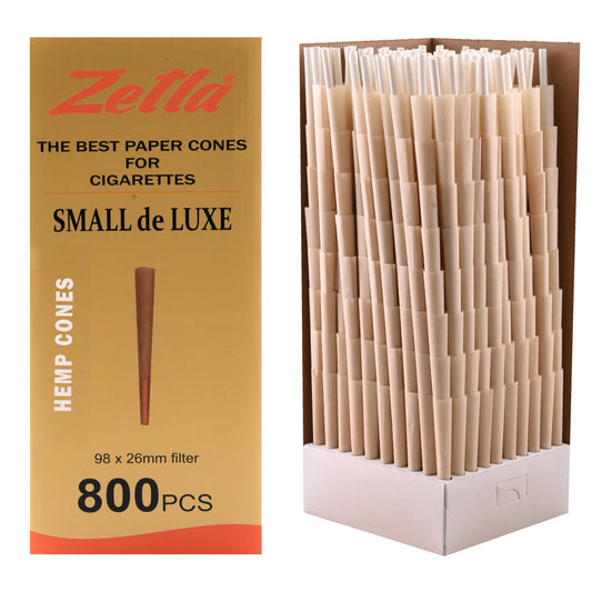 Pre Rolled Cones Zetla Hemp Small De Luxe (800 Pcs) - Zetla