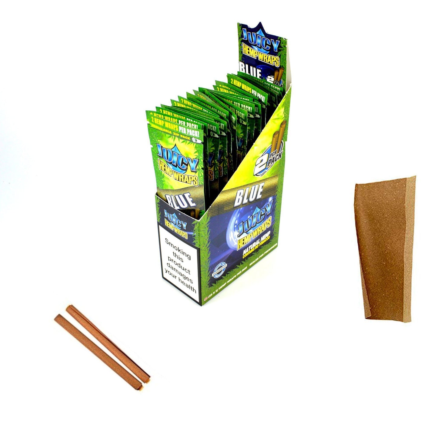 Hemp Wraps Blue (25 Packs) - Zetla