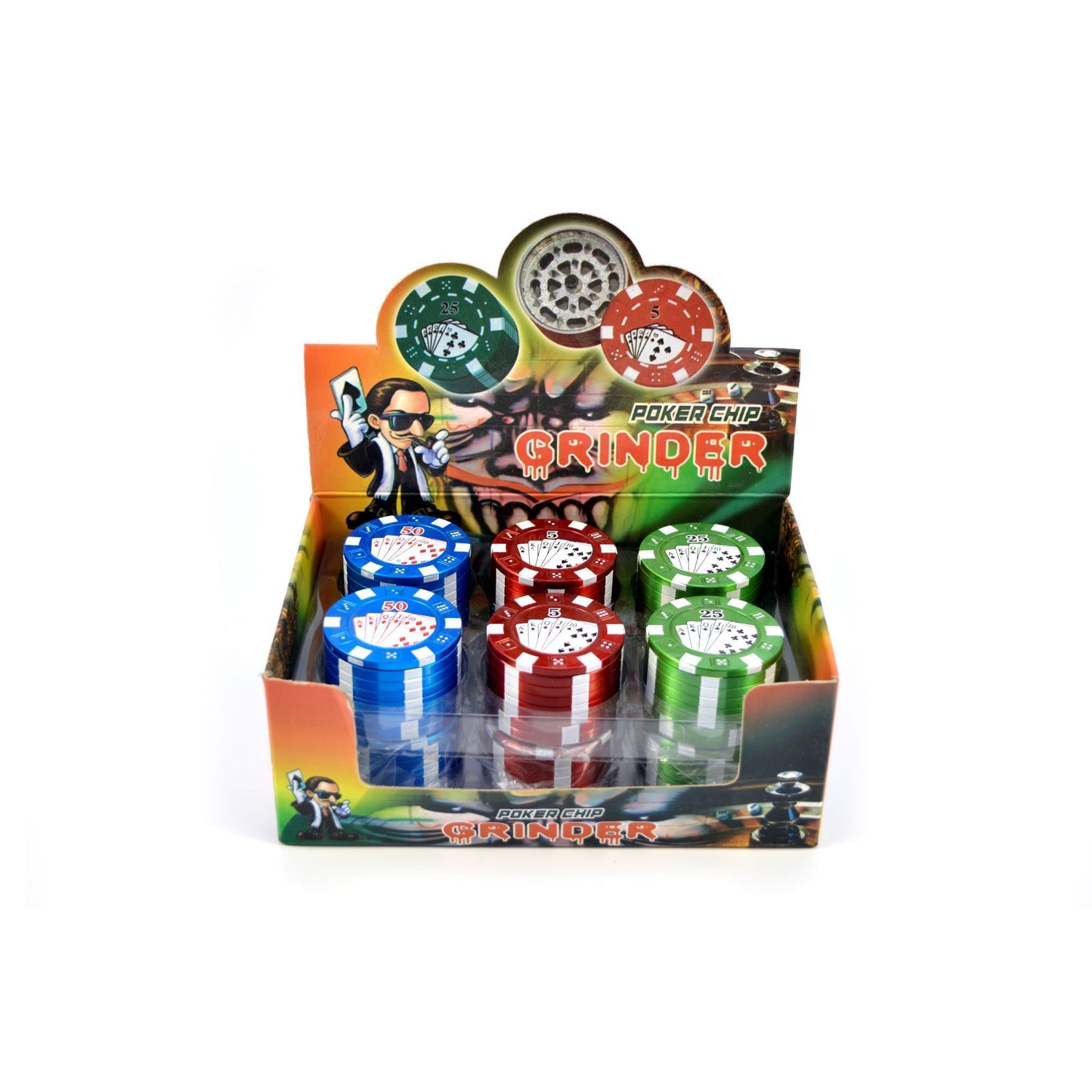 Metal Grinders Poker 3 Parts (0131) - Zetla