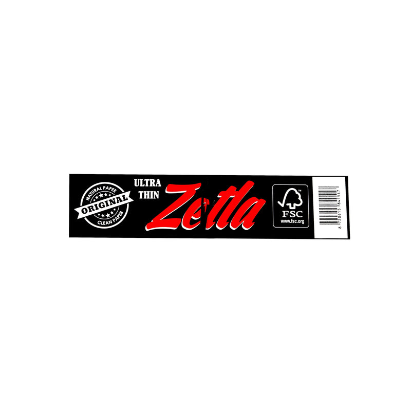 Zetla Rolling Papers Black + Filters Slim (26 Packs) - Zetla
