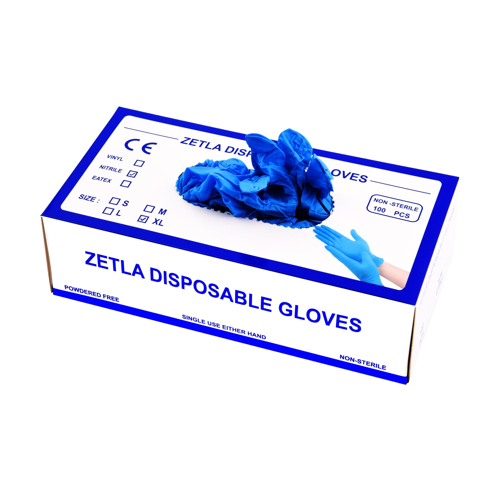 Zetls Gloves Blue Medium - Zetla