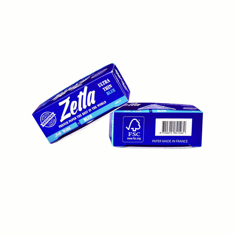 Zetla Rolling Papers Blue Rolls K/S Wide (24 Packs) - Zetla