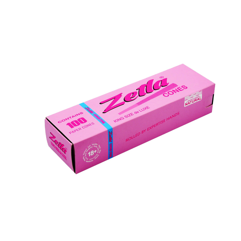 Pre Rolled Cones Zetla Pink King Size Deluxe (100 Pcs) - Zetla