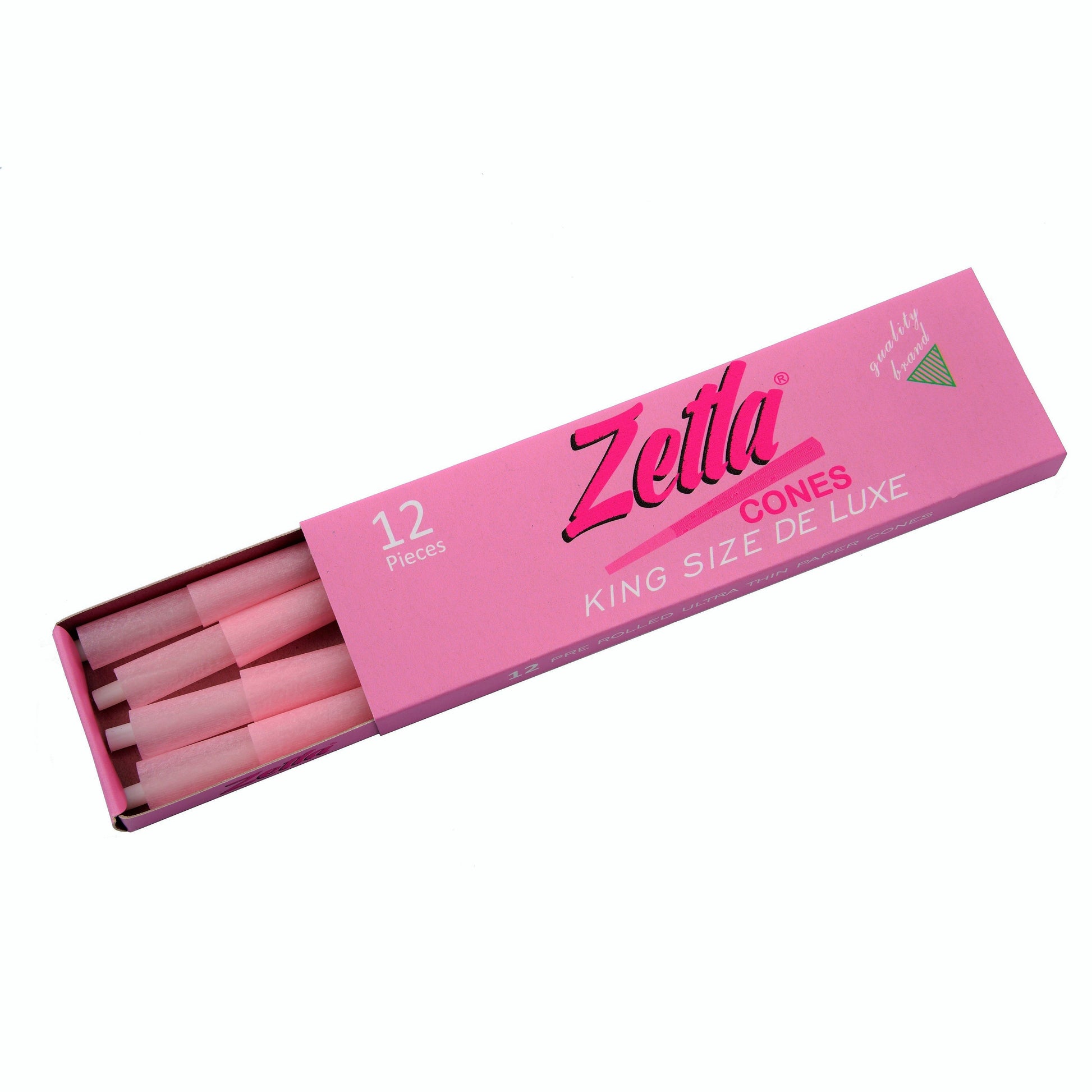 Pre Rolled Cones Zetla Pink King Size Deluxe (12 Pcs) - Zetla