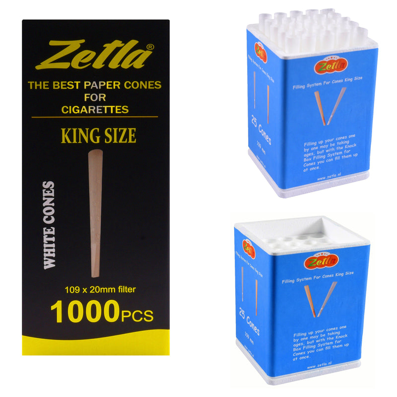 Joint Hulzen Zetla King Size (1000 Pcs) + Knock Box Füllsystem