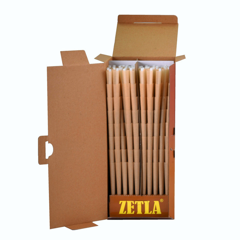 Pre Rolled Cones Zetla Brown King Size Deluxe (800 Pcs) - Zetla