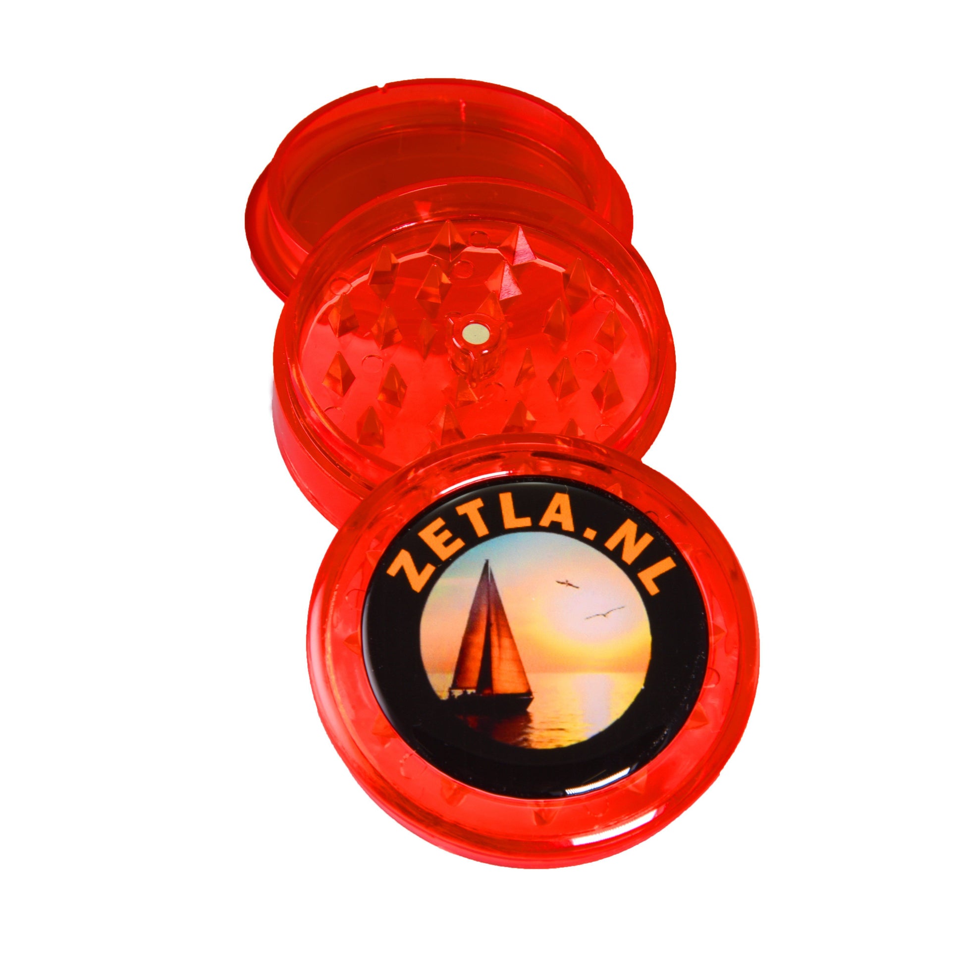 Plastic Grinders With Zetla Logo 3 Parts ( 55mm) Per 1 Pcs - Zetla