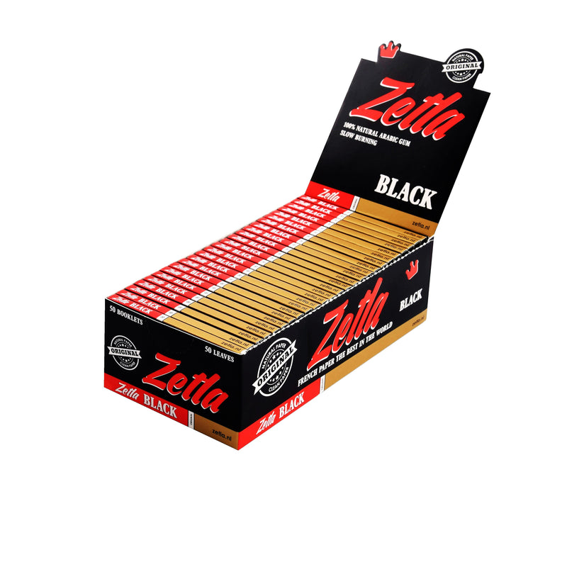 Zetla Rolling Paper Black Small (50 Packs) - Zetla