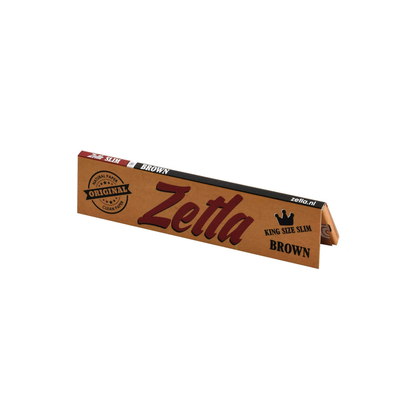 Zetla Rolling Papers Brown King Size Slim (50 Packs) - Zetla