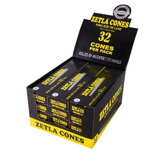 Pre Rolled Cones Zetla King Size De Luxe (32 Pcs) - Zetla