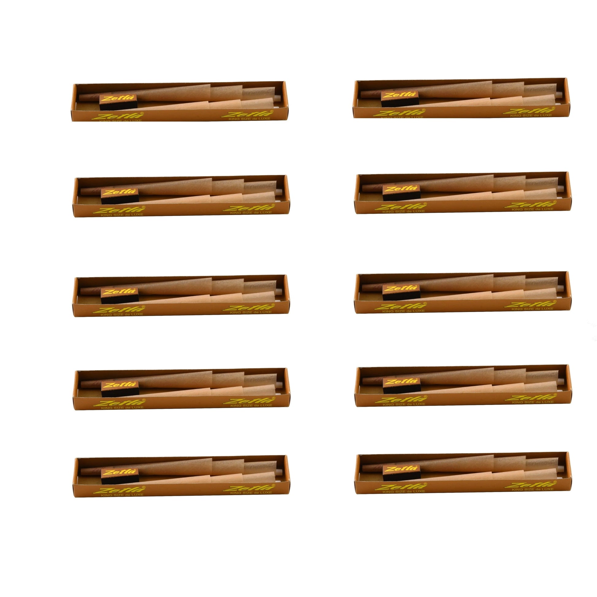 Pre Rolled Cones Zetla Brown King Size Deluxe (6 Pcs) - Zetla