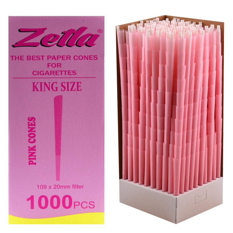 Pre Rolled Cones Zetla Pink King Size (1000 Pcs)