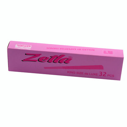 Pre Rolled Cones Zetla Pink King Size Deluxe (32 Pcs) - Zetla